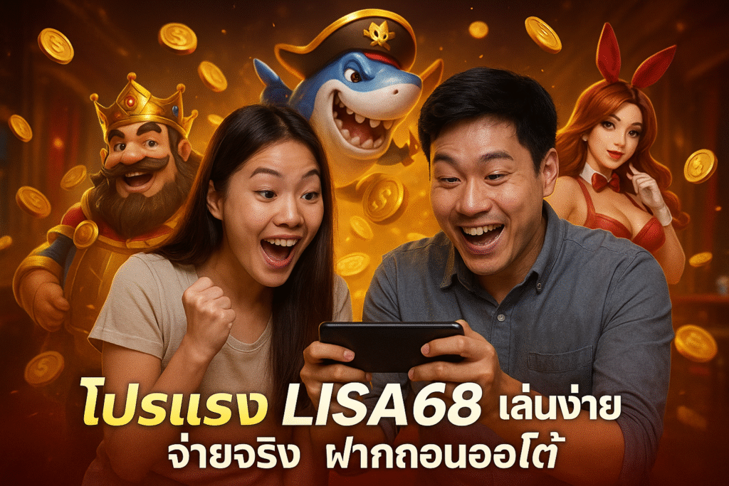 โปรแรง LISA68 เล่นง่าย จ่ายจริง ฝากถอนออโต้