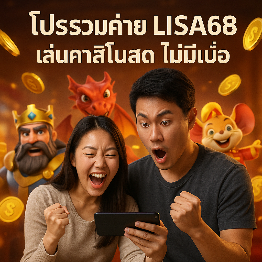 โปรรวมค่าย LISA68 เล่นคาสิโนสด ไม่มีเบื่อ